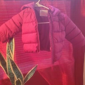 EUC! Children's Place. Stylish Kids Puffer Jacket - Fuchsia